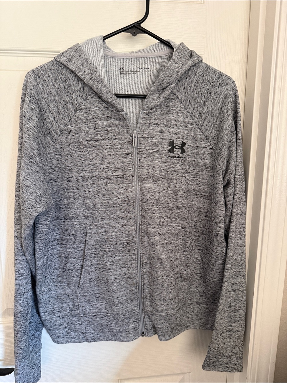 Under Armour Women’s Heather Gray Full-Zip Hoodie Jacket